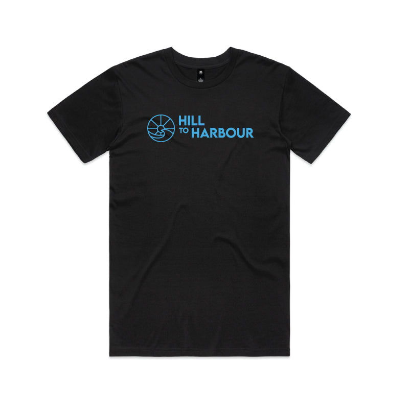 Hill to Harbour Black Cotton Tees