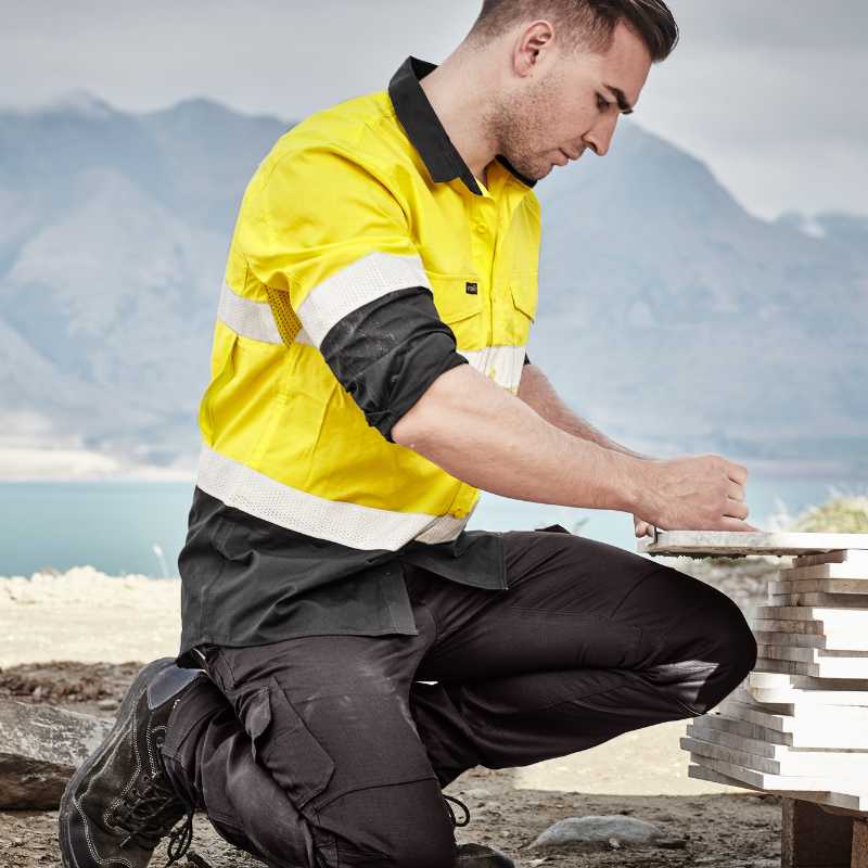 Rugged Cooling Hi Vis Taped Long Sleeve Shirt ZW129