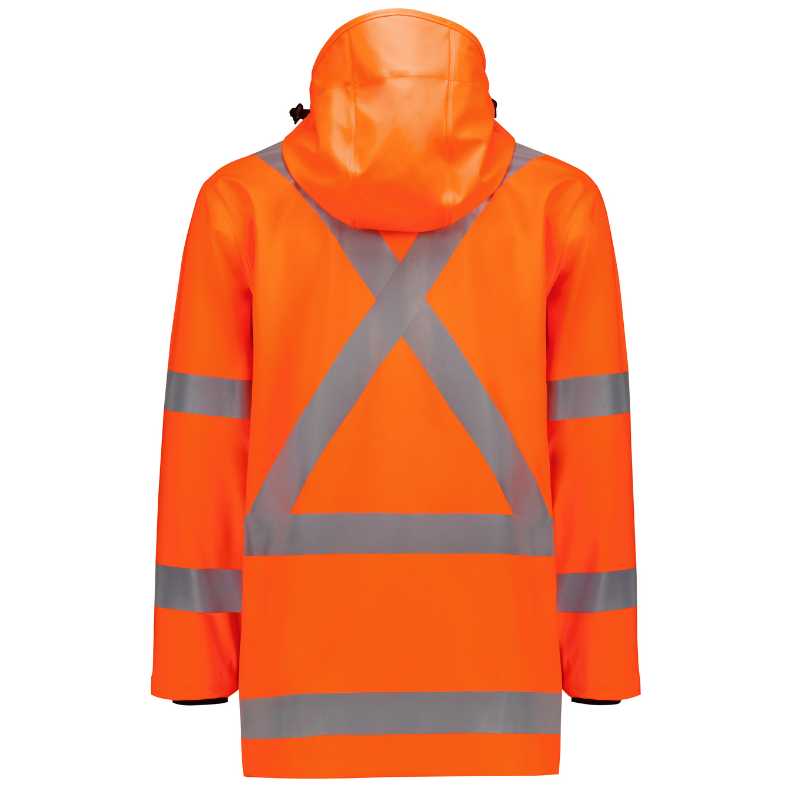 Hi Vis X Back Heavy Duty Waterproof Jacket ZJ620