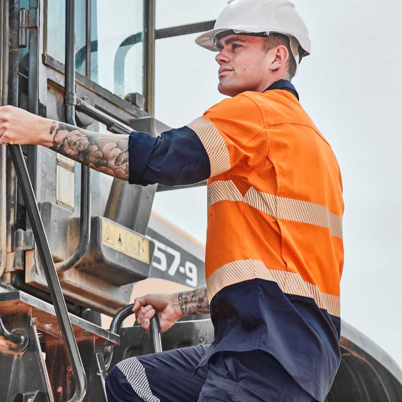 Rugged Cooling Hi Vis Segmented Tape Long Sleeve Shirt ZW229