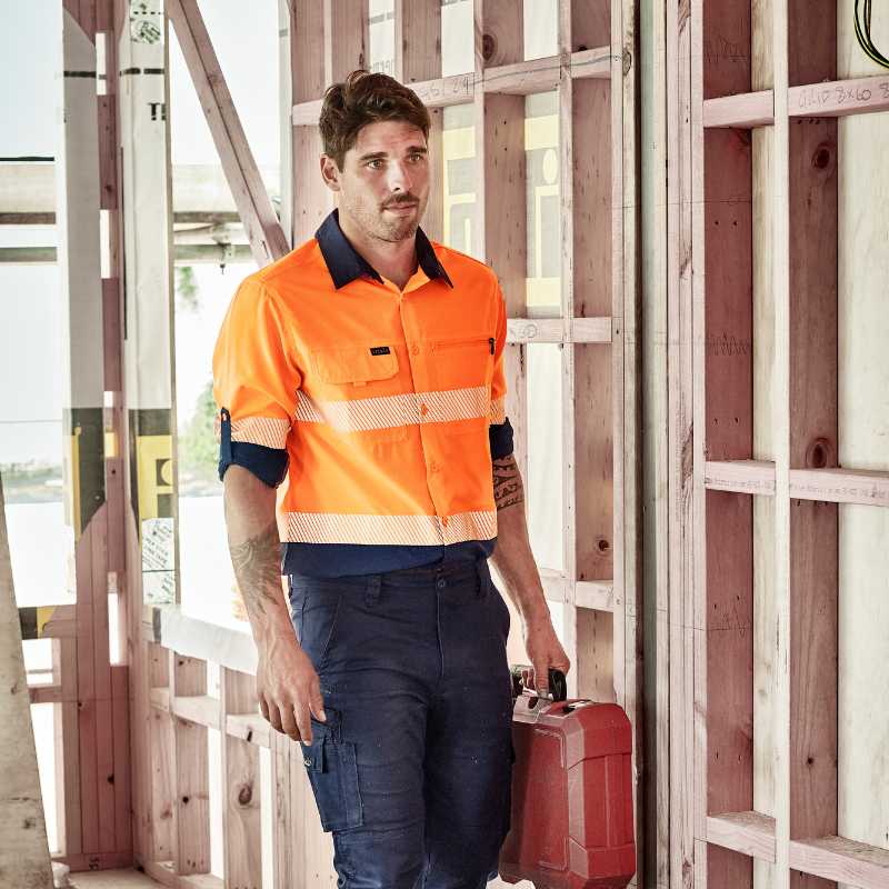 Hi Vis Outdoor Segmented Tape Long Sleeve Shirt ZW470