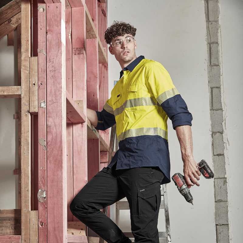 Rugged Cooling Hi Vis Segmented Tape Long Sleeve Shirt ZW229