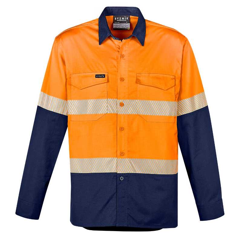 Rugged Cooling Hi Vis Segmented Tape Long Sleeve Shirt ZW229