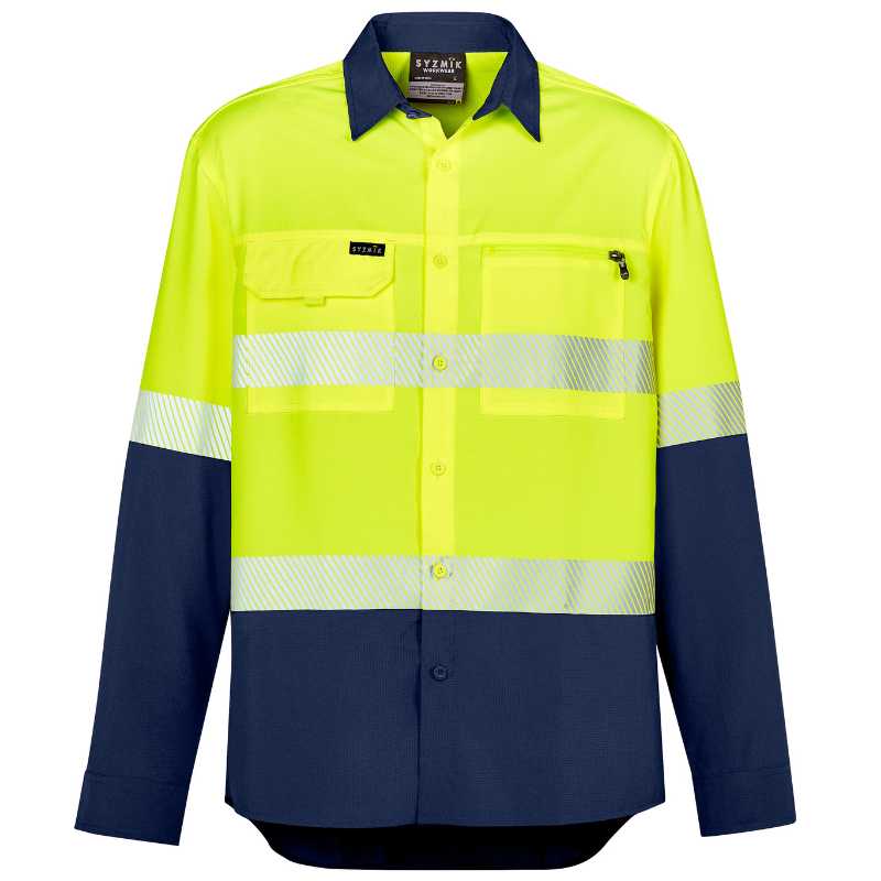 Hi Vis Outdoor Segmented Tape Long Sleeve Shirt ZW470