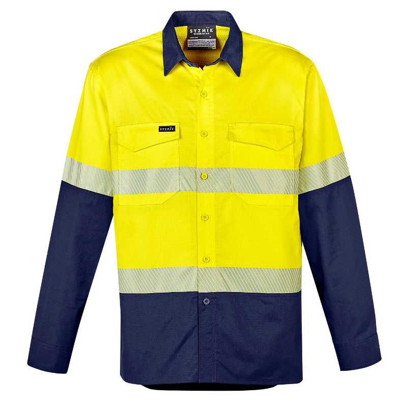 Rugged Cooling Hi Vis Segmented Tape Long Sleeve Shirt ZW229