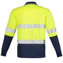 Hi Vis Spliced Long Sleeve Polo - Hoop Taped ZH235