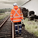 Hi Vis X Back Ultralite Waterproof Jacket ZJ657