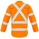 Red Flame Hi Vis X Back Shirt ZW137