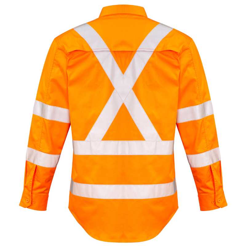 Hi Vis X Back Taped Long Sleeve Shirt ZW690