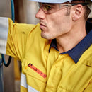 Orange Flame Lightweight Ripstop Spliced Shirt - Hoop Taped ZW180