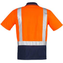 Hi Vis Spliced Short Sleeve Polo - Shoulder Taped ZH233
