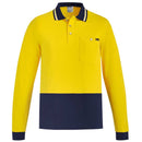 Hi Vis Cotton Long Sleeve Polo ZH430